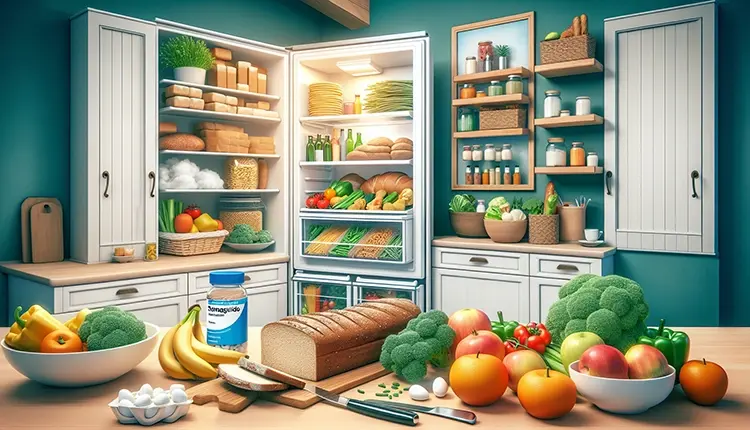 Avoiding highly processed foods illustration