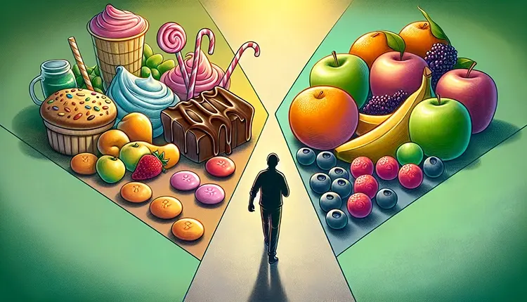 Avoiding sugary foods