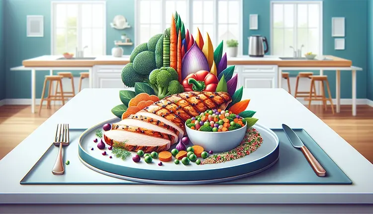 Illustration of a balanced diet