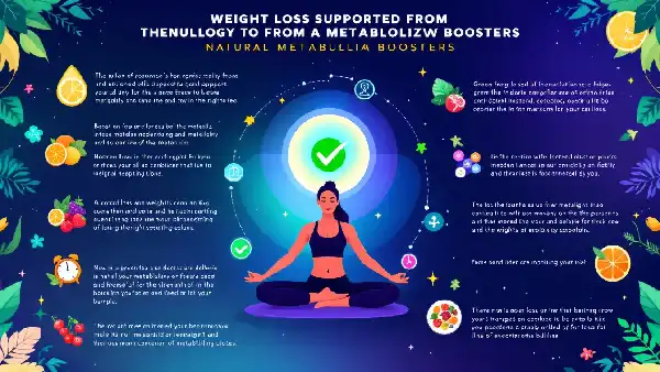 A visual representation of weight loss supported by metabolism boosters.